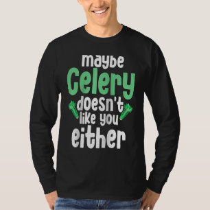 Celery Vegan Apium Graveolen Gemüse vegetarisch T-Shirt