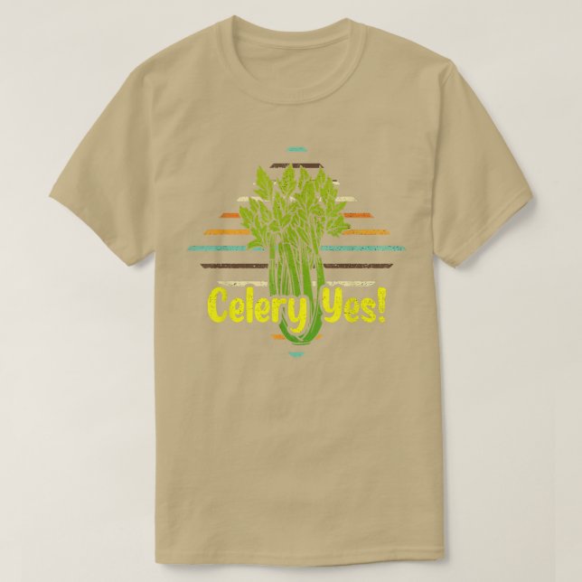Celery Yes Funny Gemüsegärtner T - Shirt (Design vorne)
