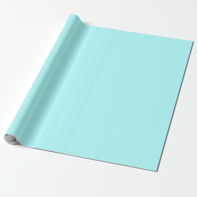 Celeste Solid Color Geschenkpapier (Ungerollt)