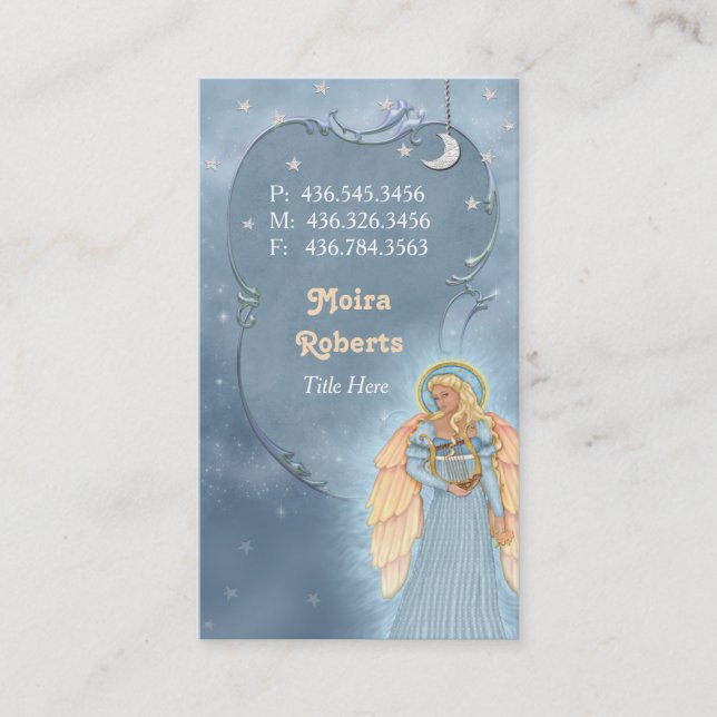 Celestial Angel Business Card Visitenkarte (Vorderseite)