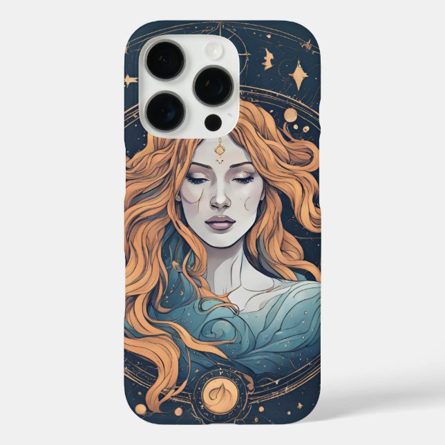 Celestial Aquarius Zodiac Sign Case-Mate iPhone Hülle (Rückseite)