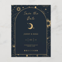 Celestial Arch Save the Date Einladung Postkarte