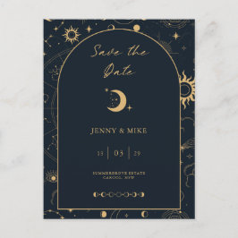Celestial Arch Save the Date Einladung Postkarte