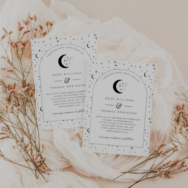 Celestial Arched Wedding Einladung (Von Creator hochgeladen)