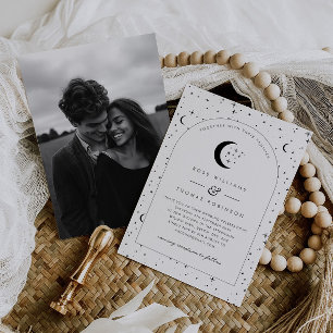 Celestial Arched Wedding Invitation Foto Einladung