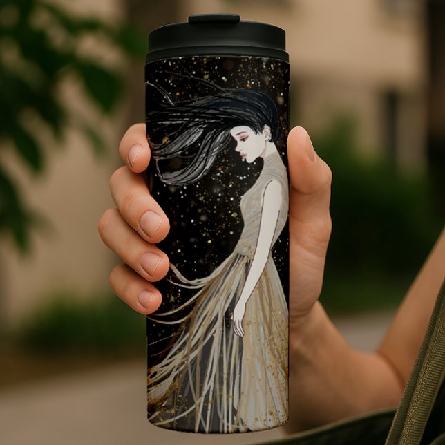 Celestial Art Cosmic Muse Dreamy Thermosbecher (Von Creator hochgeladen)