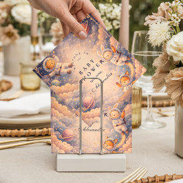 Celestial Astronaut Neutral Space Baby Shower Serviette