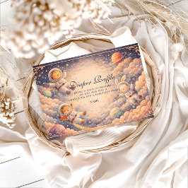 Celestial Astronaut Neutral Space Diapper Raffle  Begleitkarte