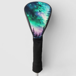 Celestial Aurora Borealis Northern Lights Vivid Golf Headcover
