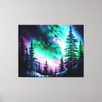 Celestial Aurora Borealis Northern Lights Vivid
