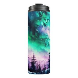 Celestial Aurora Borealis Northern Lights Vivid Thermosbecher
