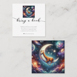 Celestial Baby Giraffe Bringen Sie eine Babydusche Quadratische Visitenkarte
