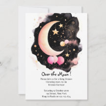 Celestial Baby Girl Dusche: Mond & Stars Freude