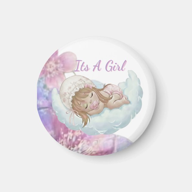 Celestial Baby shower  Magnet (Vorne)