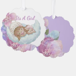 Celestial Baby shower Ornament Karte