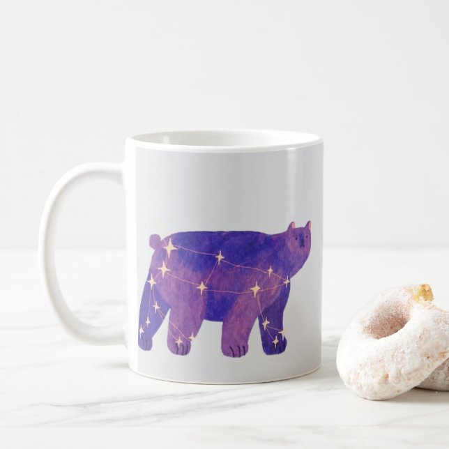 Celestial Bear Whimsical Mug Kaffeetasse (Mit Donut)