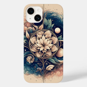"Celestial Bloom - Mystic Floral Moon Art" Case-Mate iPhone 14 Hülle