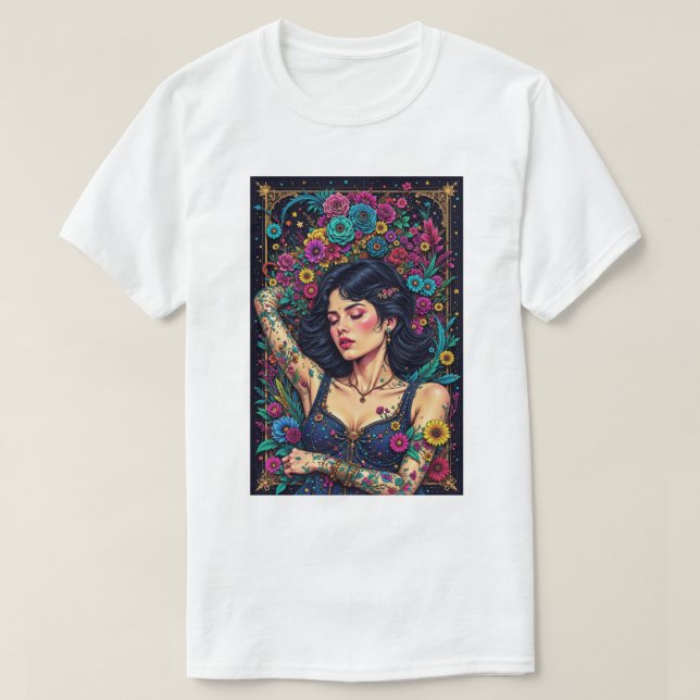 Celestial Bloom T-Shırt T-Shirt (Design vorne)