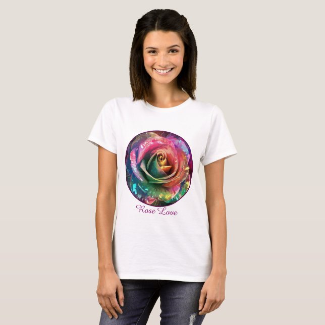 Celestial Blossom: Alien Rose T-Shirt (Vorne ganz)