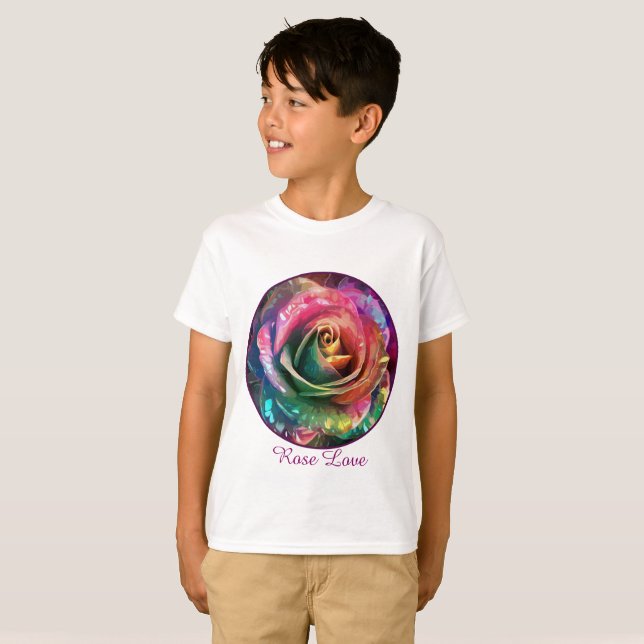 Celestial Blossom: Alien Rose T-Shirt (Vorne ganz)