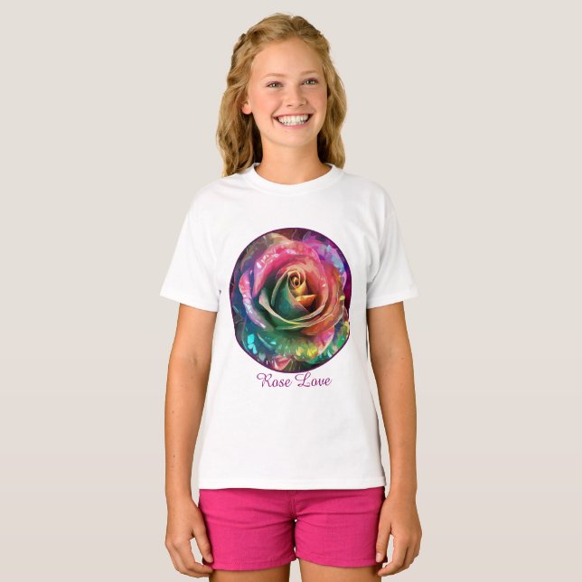 Celestial Blossom: Alien Rose T-Shirt (Vorne ganz)