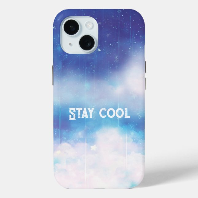 Celestial Blue Nebula iPhone Case (Rückseite)