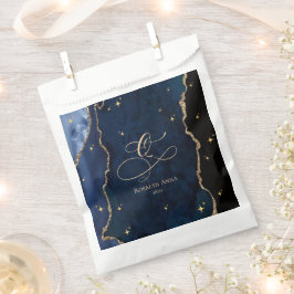 Celestial Blue Quinceanera Midnight Stars Moon Geschenktütchen