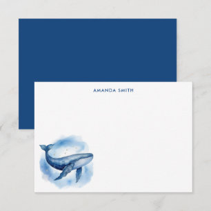 Celestial Blue Whale Mitteilungskarte