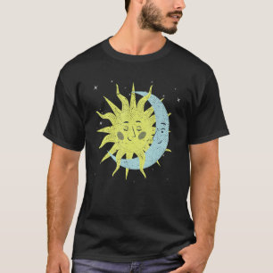 Celestial Bodies Galaxy Weltraum Sun Moon Astro T-Shirt