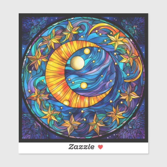 Celestial Bodies Vinyl Sticker (Blatt)