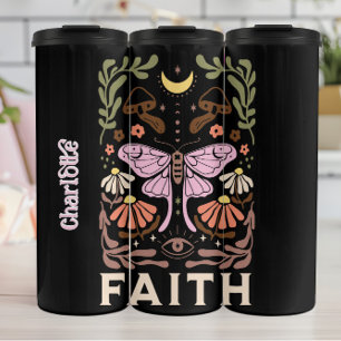 Celestial Boho Butterfly Faith Graphic Thermosbecher