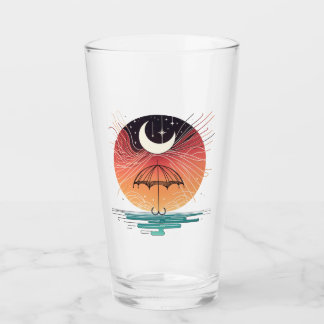 Celestial Boho Moon & Stars Glas