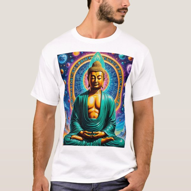Celestial Buddha Meditation Energy T-Shirt (Vorderseite)
