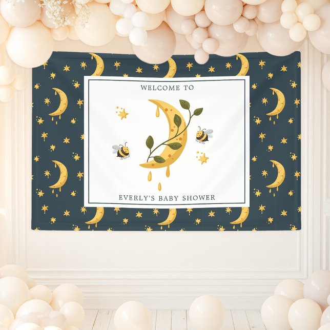 Celestial Bumblebee Moon Honey Baby Dusche Banner (Von Creator hochgeladen)