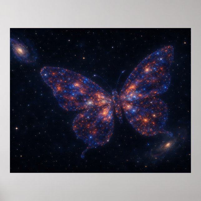 Celestial Butterfly Galaxy  Poster (Vorne)