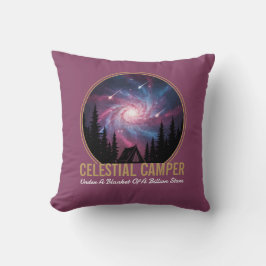 Celestial Camper Galaxy Night Scene Kissen