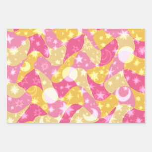 Celestial Candy Wirbel Geschenkpapier Set