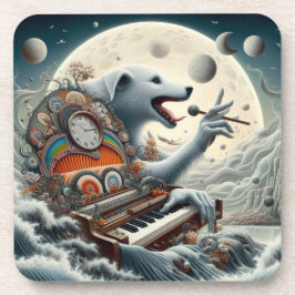 Celestial Canis Pianist Getränkeuntersetzer