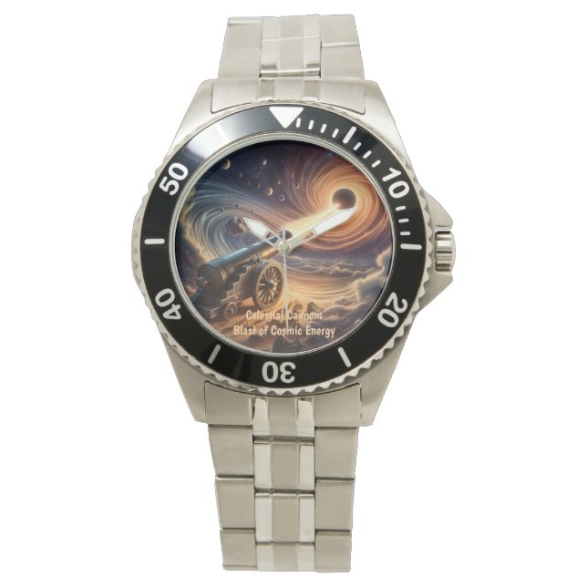 Celestial Cannon: Explosion kosmischer Energie Armbanduhr (Vorderseite)