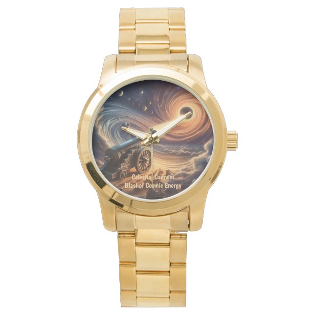 Celestial Cannon: Explosion kosmischer Energie Armbanduhr (Vorderseite)