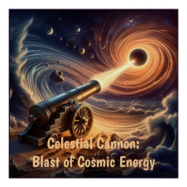 Celestial Cannon: Explosion kosmischer Energie Poster