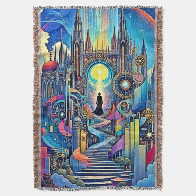 Celestial Cathedral Cityscape Decke (Vorderseite Vertikal)