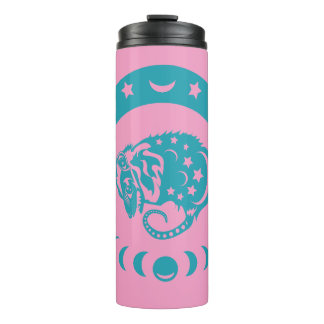 Celestial Cjüngsten Moon Possum Whimsical Nature Thermosbecher