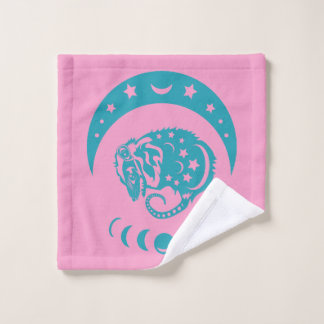Celestial Cjüngsten Moon Possum Whimsical Nature Waschlappen