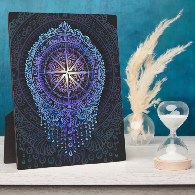 Celestial Compass Mandala Fotoplatte (Seite)