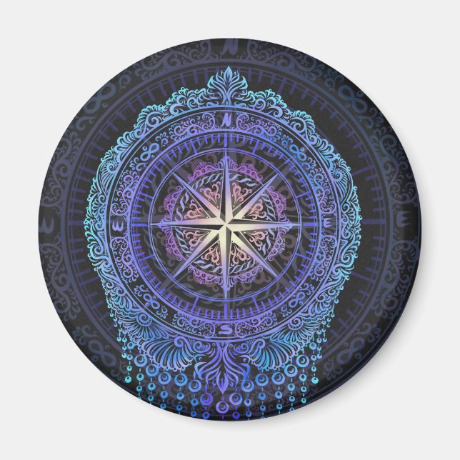 Celestial Compass Mandala Magnet (Vorne)