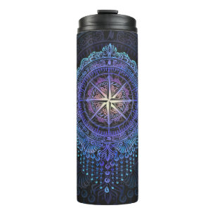 Celestial Compass Mandala Thermosbecher
