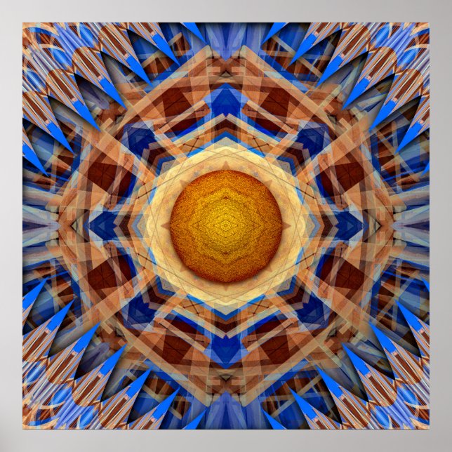Celestial Compass Radiant Symmetry Poster (Vorne)