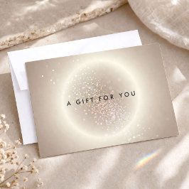 Celestial Confetti Glow Gold Geschenk-Zertifikat