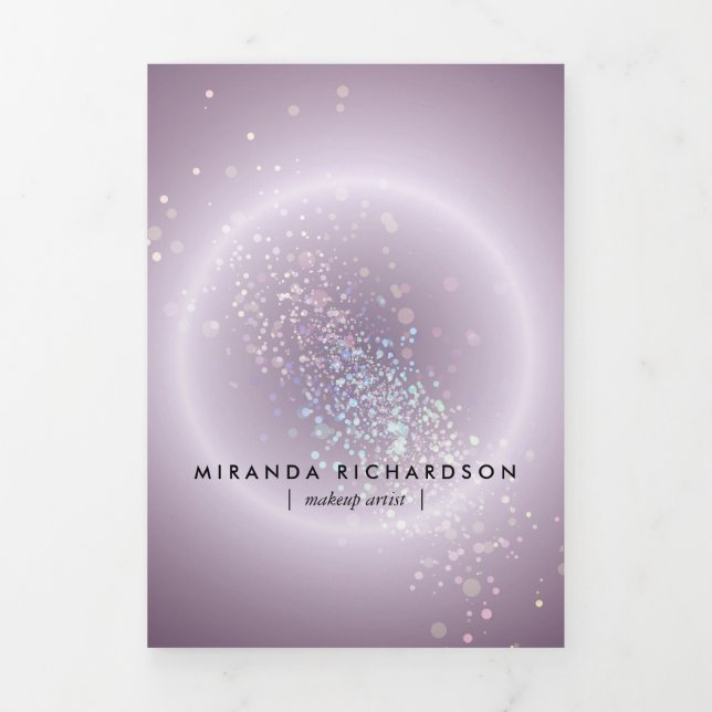 Celestial Confetti Glow Lila Beauty Broschüre (Cover)